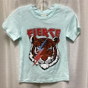 Fierce Tiger Kids T-Shirt - Aqua